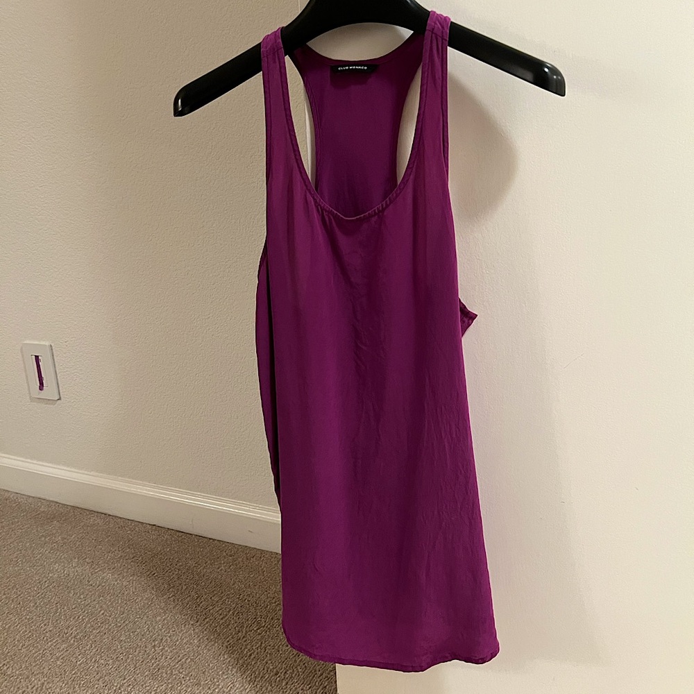 Club Monaco 100% silk tank